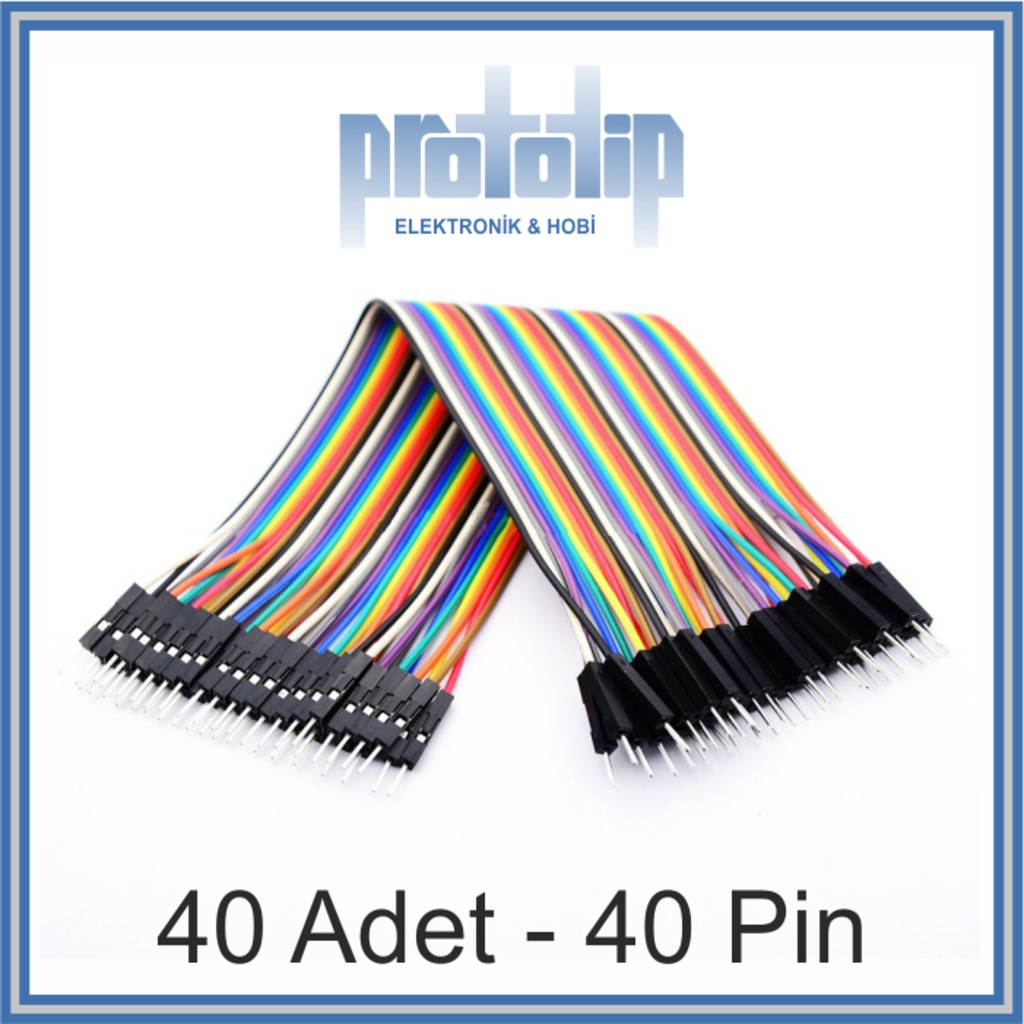 Arduino 20cm erkek erkek dupont Jumper kablo 40 Pin Fiyatları ve