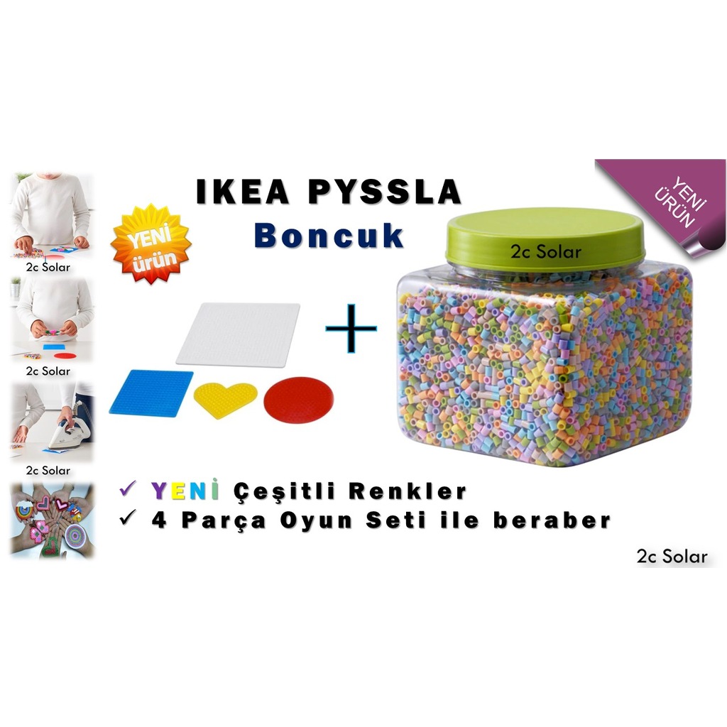 Ikea Pyssla Boncuk Yeni Par A Boncuk Dizme Seti N