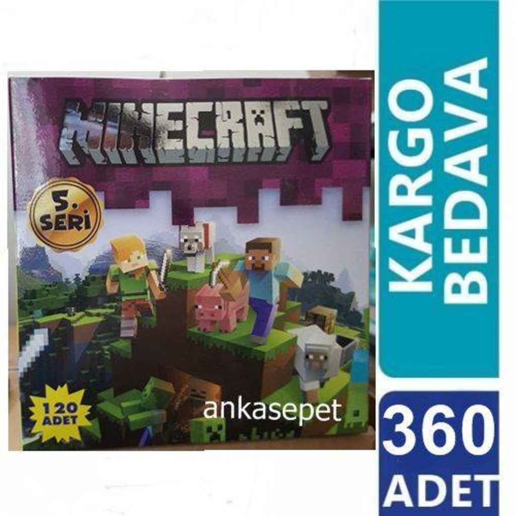 Minecraft Oyun Kartları 360 Adet Kart n11