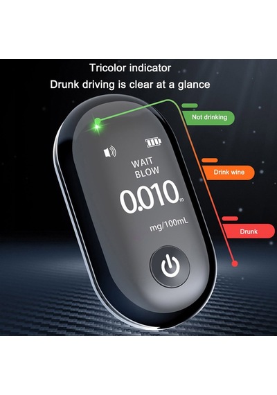 Dijital Lcd Alkol Breathalyzer Ta Nabilir Nefes Test Cihaz Otomatik