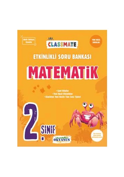 2 Sınıf Classmate Matematik Etkinlikli Soru Bankası Okyanus Yay