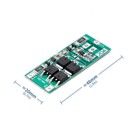 2S 20A Lityum Batarya BMS Koruma Kartı Balans Versiyon Pil Li io