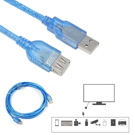 10 Metre Usb Uzatma Kablosu Usb 2 0 Dişi Erkek Uzatma Kablosu Fiyatları