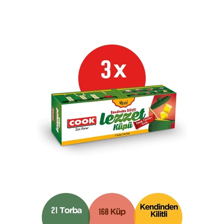 Cook Kendinden Kilitli Lezzet Küpü 3 lü Paket Fiyatları ve Özellikleri