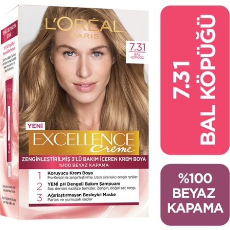 L Oréal Paris Excellence Creme Saç Boyası 7 31 Kumral Dore Küllü