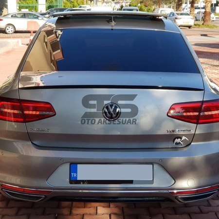 Sts Oto Aksesuar Passat B8 8 5 Bagaj Üstü Çıtası Spoiler Parlak Siyah