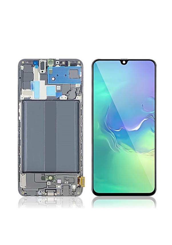 Samsung Galaxy A70 A705 Lcd Ekran Dokunmatik Siyah Oled Çıtalı