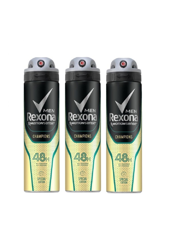 Rexona Men Champions Erkek Sprey Deodorant 150 ML x 3 Fiyatları ve