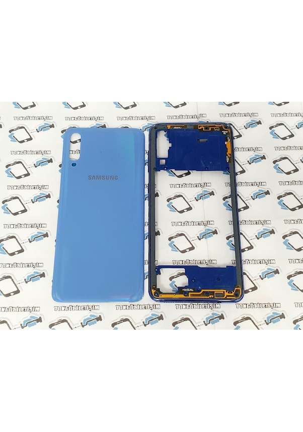 Samsung Galaxy A70 A 705 Orjinal Kasa Arka Pil Kapağı Mavi Yan