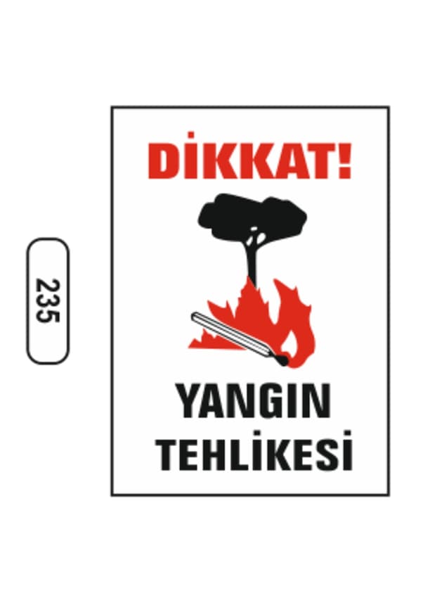 Dikkat Yangın Tehlikesi Uyarı Ikaz Levhası Fiyatları ve Özellikleri