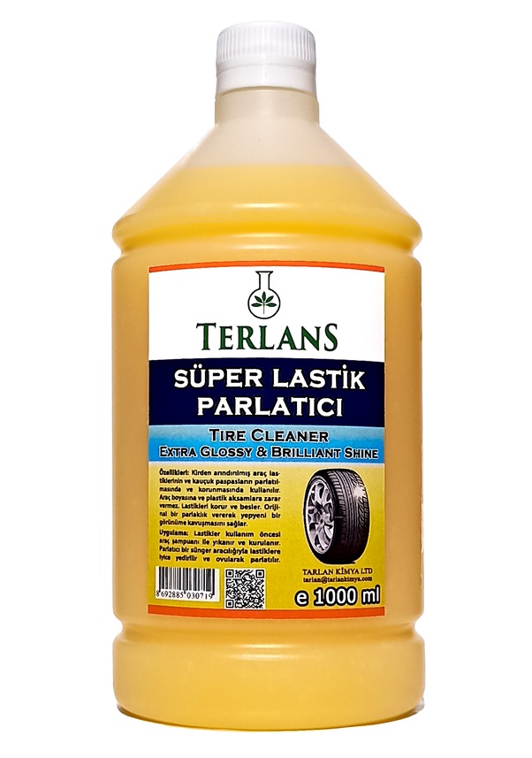 Terlans Lastik Parlatıcı Jel Extra Glossy 1 Lt Uygulama Süngeri