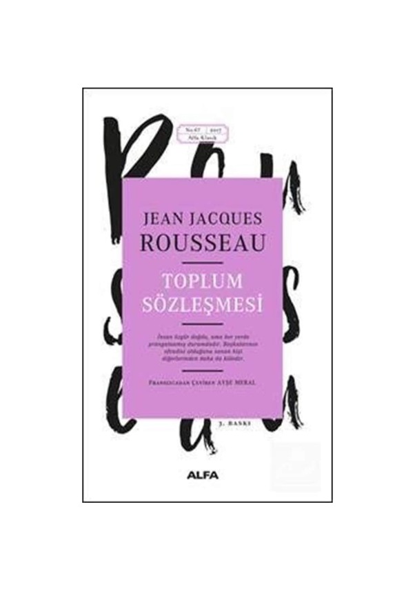 Toplum S Zle Mesi Jean Jacques Rousseau Fiyatlar Ve