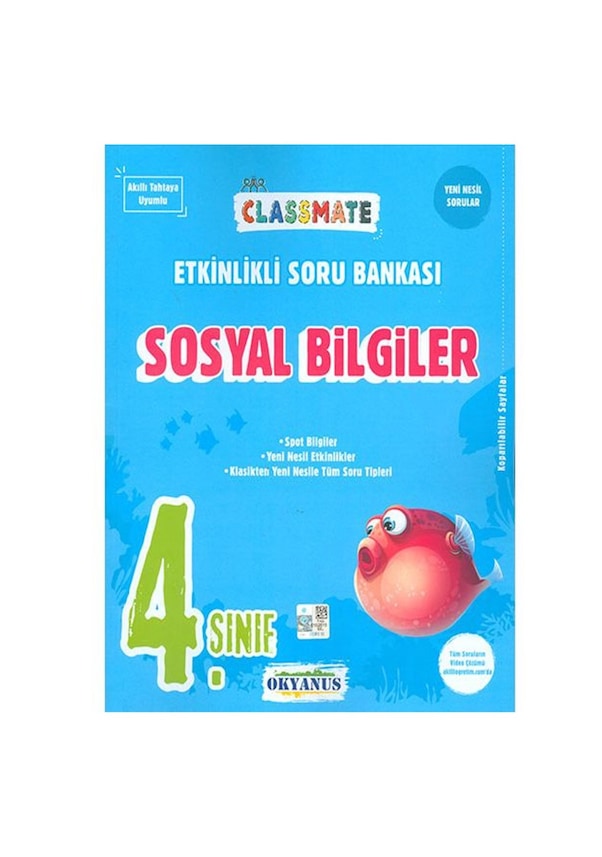 4 Sınıf Classmate Sosyal Bilgiler Etkinlik Soru Banka Okyanus Yay