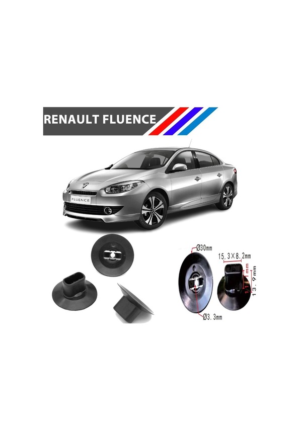 OTOZET Renault Fluence Bagaj Ve Davlumbaz Klipsi 25 Adetli Paket