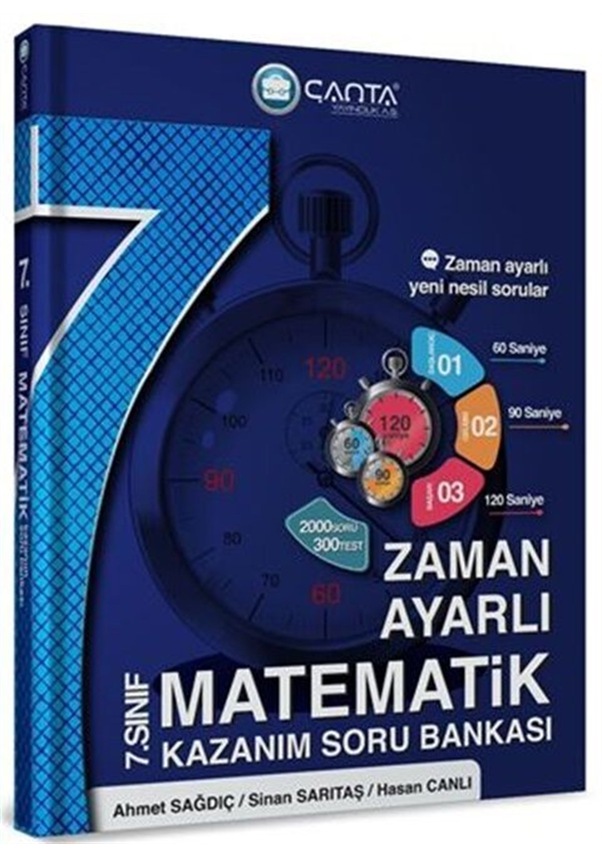 Çanta Yayınları 7 Sınıf Matematik Zaman Ayarlı Kazanım Soru Bank