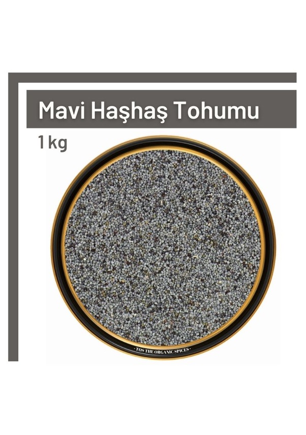 TOS The Organic Spices 1 Kalite Mavi Haşhaş Tohumu 1 KG Fiyatları ve