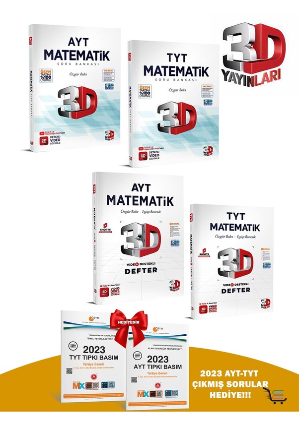 2024 Model Ayt tyt Matematik Soru Bankası akıllı Defter Seti Hediyeli