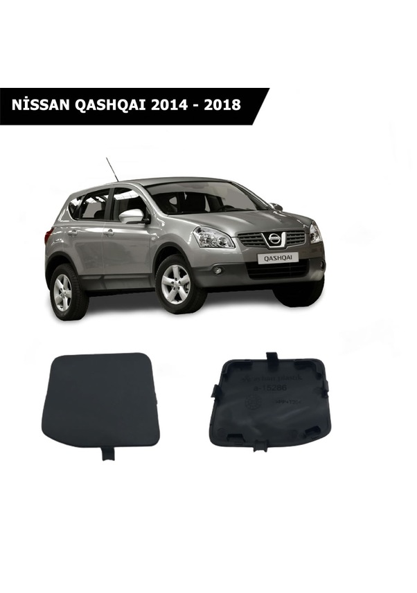 Nissan Qashqai Arka Tampon Çeki Demir Kapagi Siyah 2014 2018