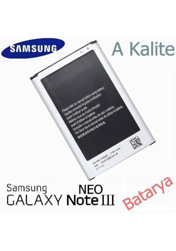 Samsung Galaxy Note 3 Neo Eb Bn750Bbe Batarya 3100 Mah Fiyatları ve