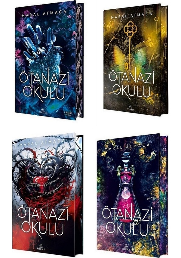 Ötanazi Okulu 1 2 3 4 Özel Baskı Ciltli 4 Kitap Set Maral Atmaca