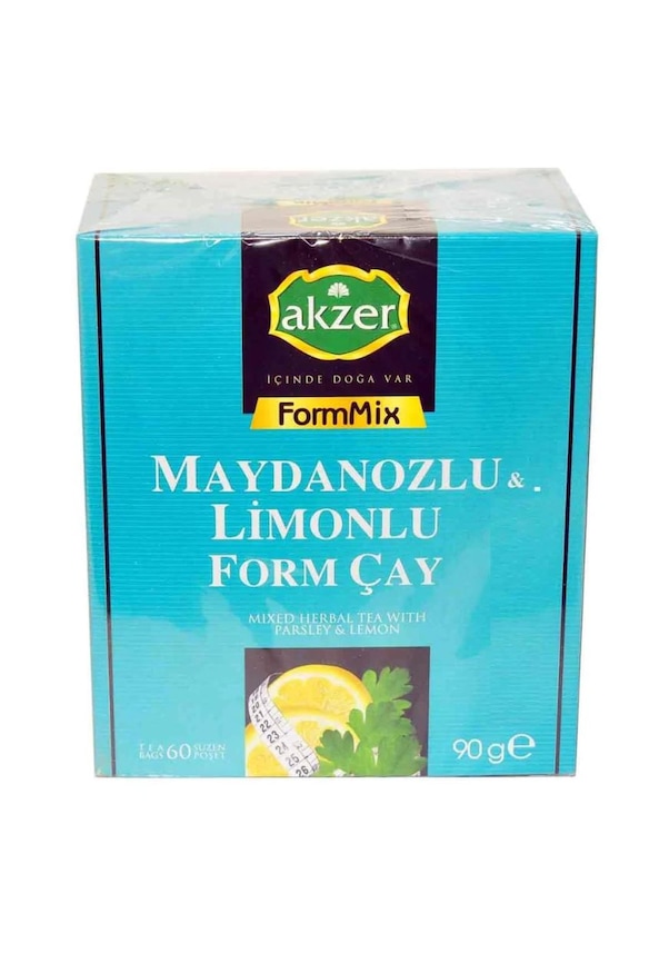 Akzer FormMix Maydanozlu Limonlu Bitki Süzen Poşet Çay 60 x 1 5 G