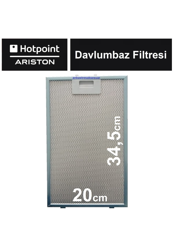 Hotpoint Ariston Davlumbaz Aspiratör Filtresi Tel Filtre 20x34 5