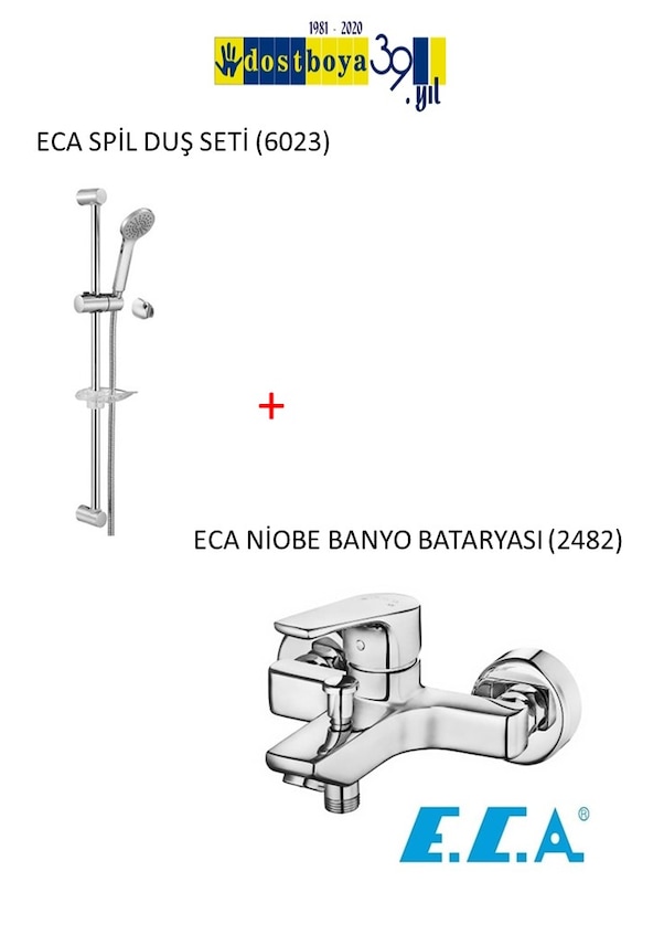 Eca Niobe Banyo Bataryası 2432 Eca Spil Sürgülü Üst Takım 60