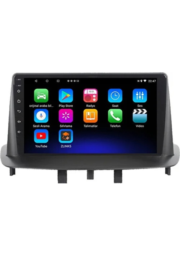 Myway Renault Megane 3 Android 12 Kablosuz Carplay Navigasyon