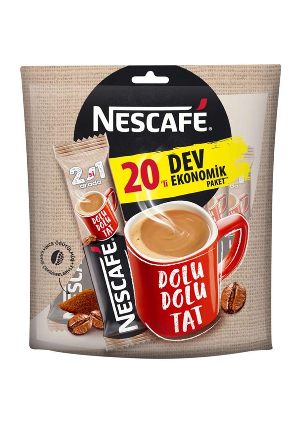 Nescafe 2 si 1 Arada 10 gr x 20 li Hazır Kahve Ekonomik Paket Fiyatları