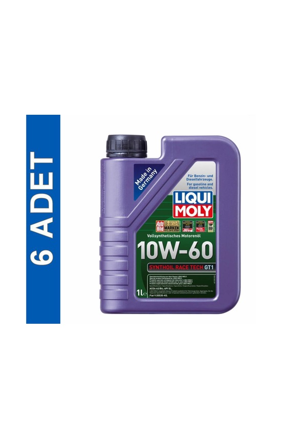 Liqui Moly Synthoil Race Tech Gt1 10W 60 Motor Yağı 6 x 1 L Fiyatları