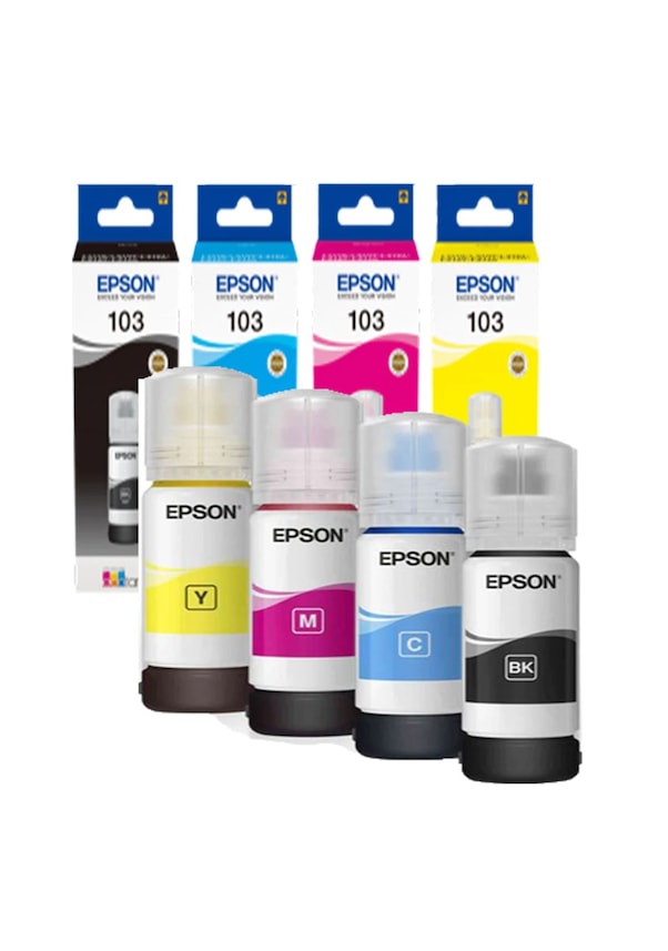 Epson 103 Ecotank 65 Ml 4 Renk Kutulu Mürekkep Seti Fiyatları ve