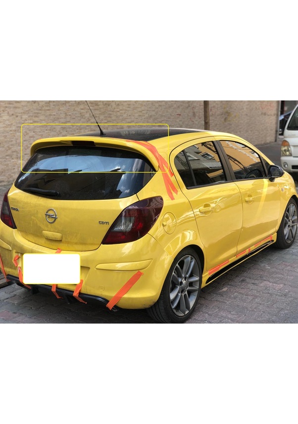 Opel Corsa D Arka Ek Plastik Piano Black Opel Corsa D Kap Sp