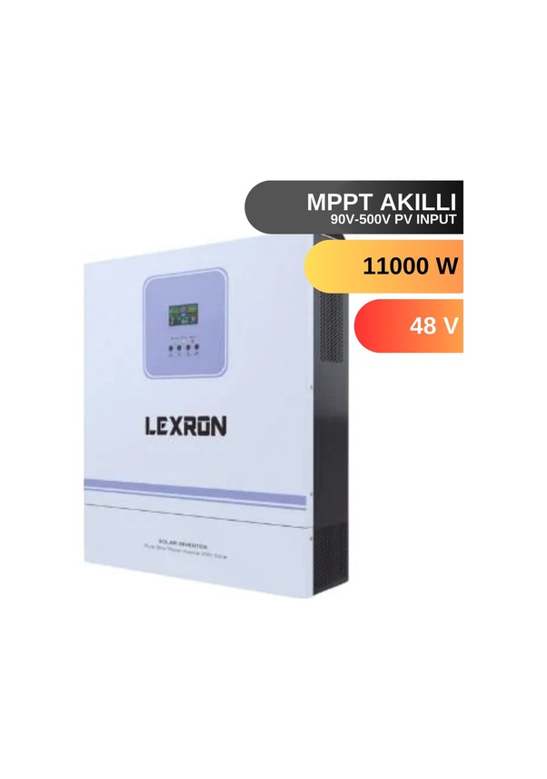 Lexron 11 Kw 11000 W 2 X 100a Tam Sınus Mppt 11K Akıllı Inverter 120