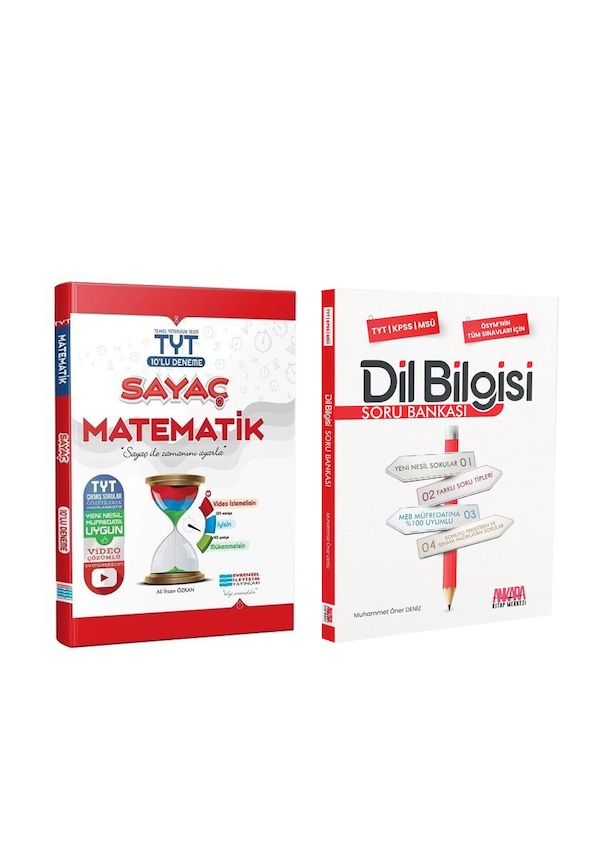 Evrensel TYT Matematik Sayaç 10 lu Deneme ve AKM Dil Bilgisi Soru