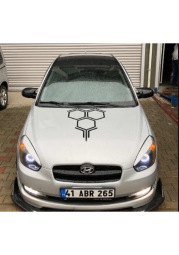 Hyundai Accent Era Batman Yarasa Ayna Kapa Piano Black Abs Plas