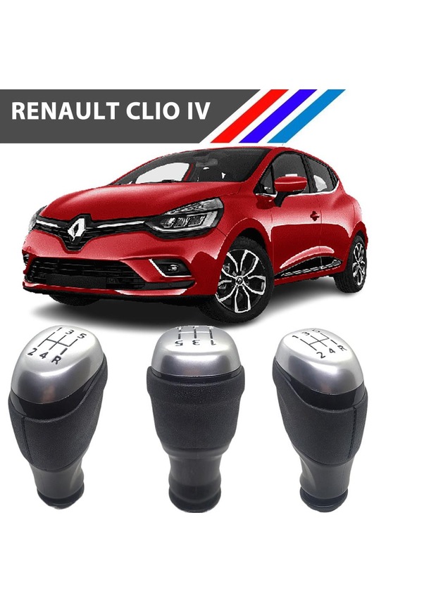 OTOZET Renault Clio 4 5 İleri Manuel Vites Topuzu Mat Krom Kapaklı