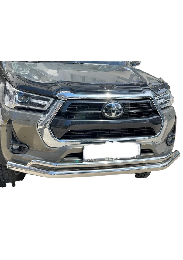 Toyota Uyumlu Hilüx 2015 2019 2022 Ön Koruma Çift Bıyık Krom Paslanmaz