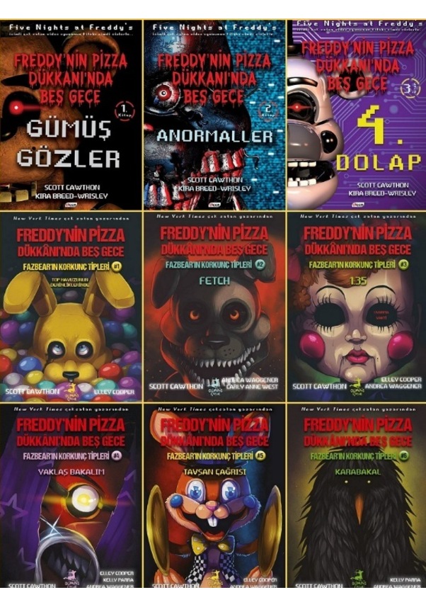 Freddy nin Pizza Dükkanında Beş Gece Fazbear Korkunç Tipleri 9 Kitap