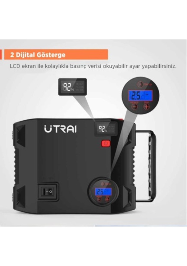 Utrai Jstar Mah A Jump Starter Lastik I Irme Pompas