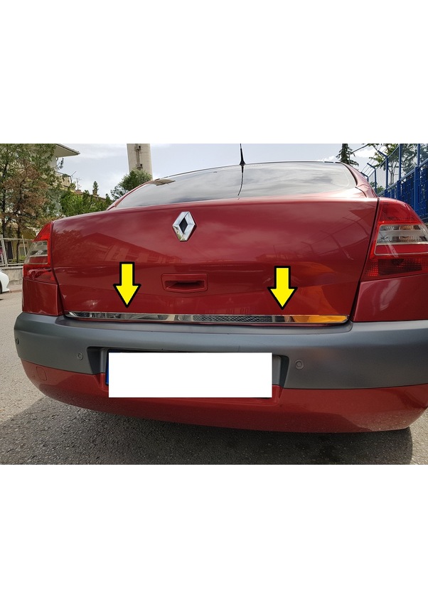 Renault Megane 2 Sedan Krom Bagaj Alt Çıtası Paslanmaz 2004 2010 N11