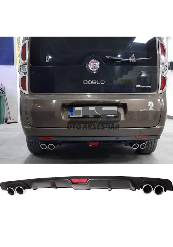 Fiat Doblo D D Dif Z R Arka Tampon Eki Egzoz K L Siyah