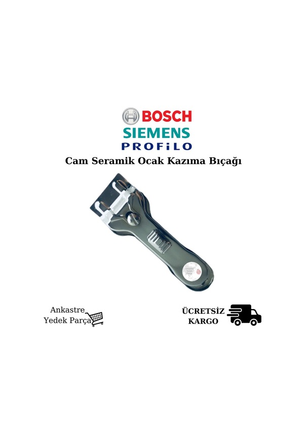 Bosch Uyumlu Siemens Vitro Seramik Cam Ocak Için Kazıyıcı Temizlik