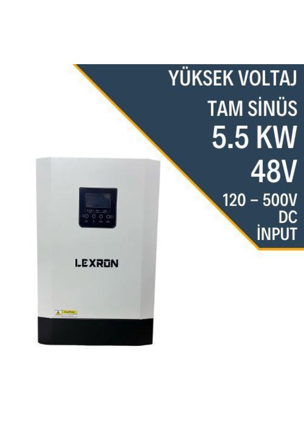 Lexron 5 5 Kw Yüksek Voltaj Mppt Tam Sinüs Akıllı İnverter Fiyatları ve