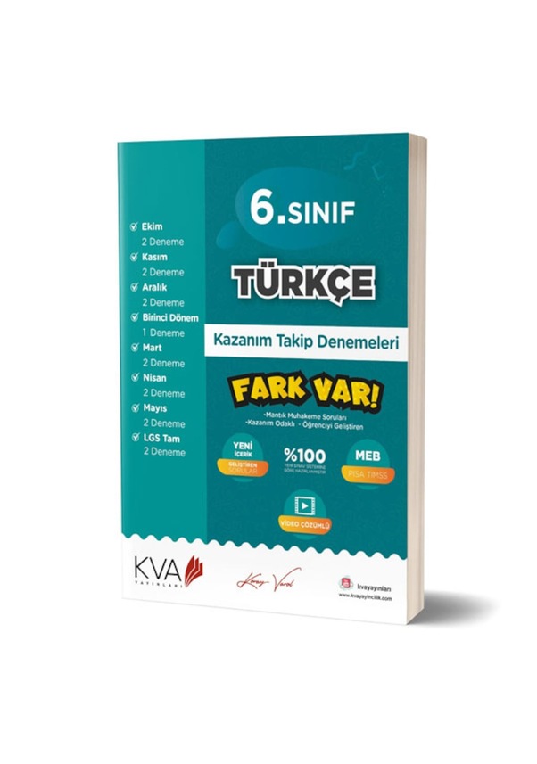 6 Sınıf Türkçe Fark Var Denemeleri Koray Varol Akademi Fiyatları ve