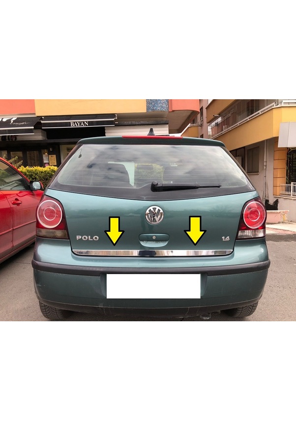 Volkswagen Polo Krom Bagaj Alt Çıtası Paslanmaz Çelik 2006 2010 N11