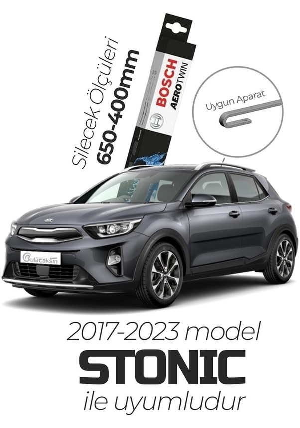 Bosch Aerotwin Muz Silecek Takımı Kia Stonic İle Uyumlu 2017 2023