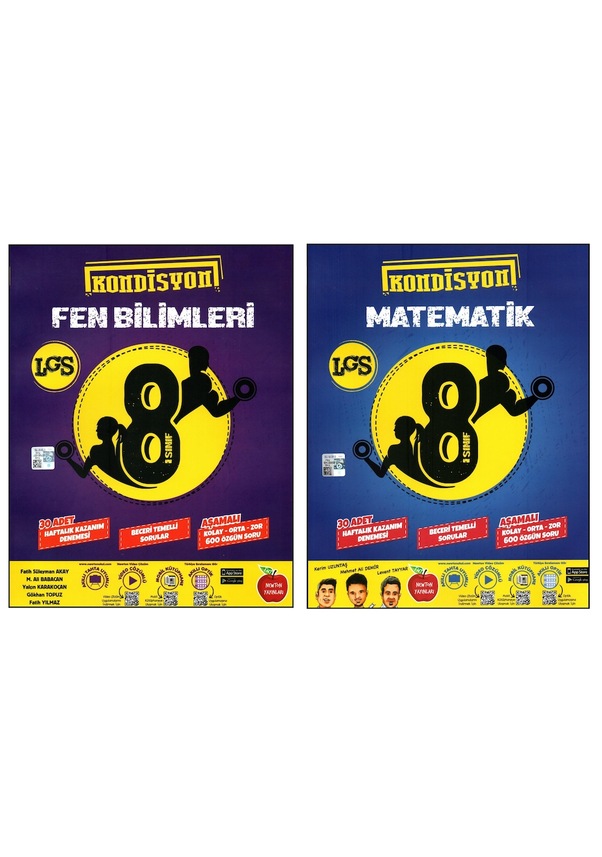 Newton 8 Sınıf Matematik Fen Bilimleri Kondisyon Denemeleri 2 Ki