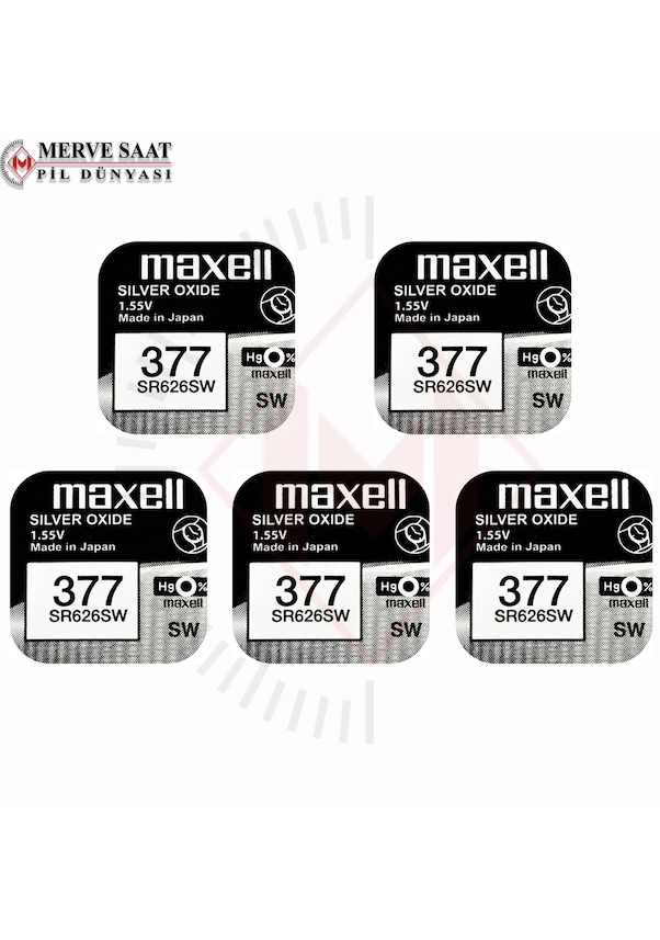 Maxell 377 SR626SW Kol Saati Pili 1 55V 5AD Fiyatları ve Özellikleri