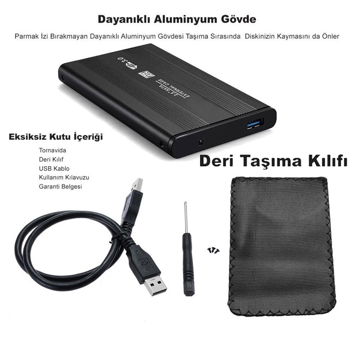 Usb Harici Harddisk Hdd Kutusu Sata Disk Ssd Veri Aktarma N