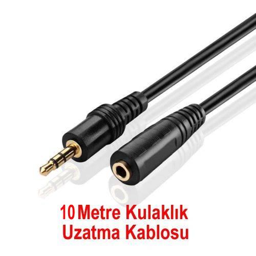 Metre Mm Aux Stereo Ses Kulakl K Uzatma Kablosu Erkek Di I Ekleme